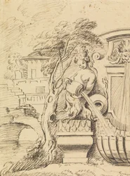 Entwurf für einen Brunnen